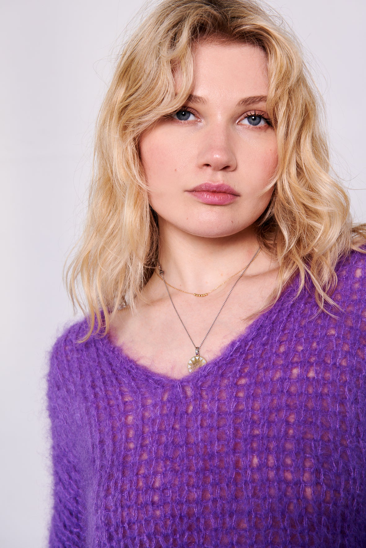 V-neck Jumper Mohair