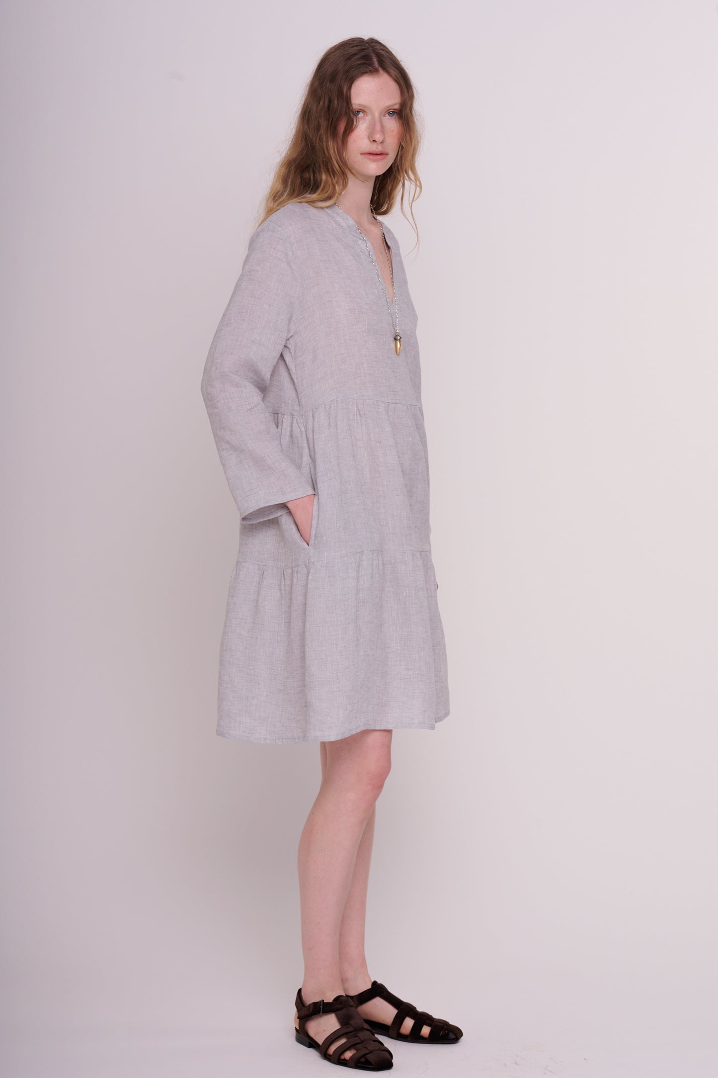 linen dress with pockets