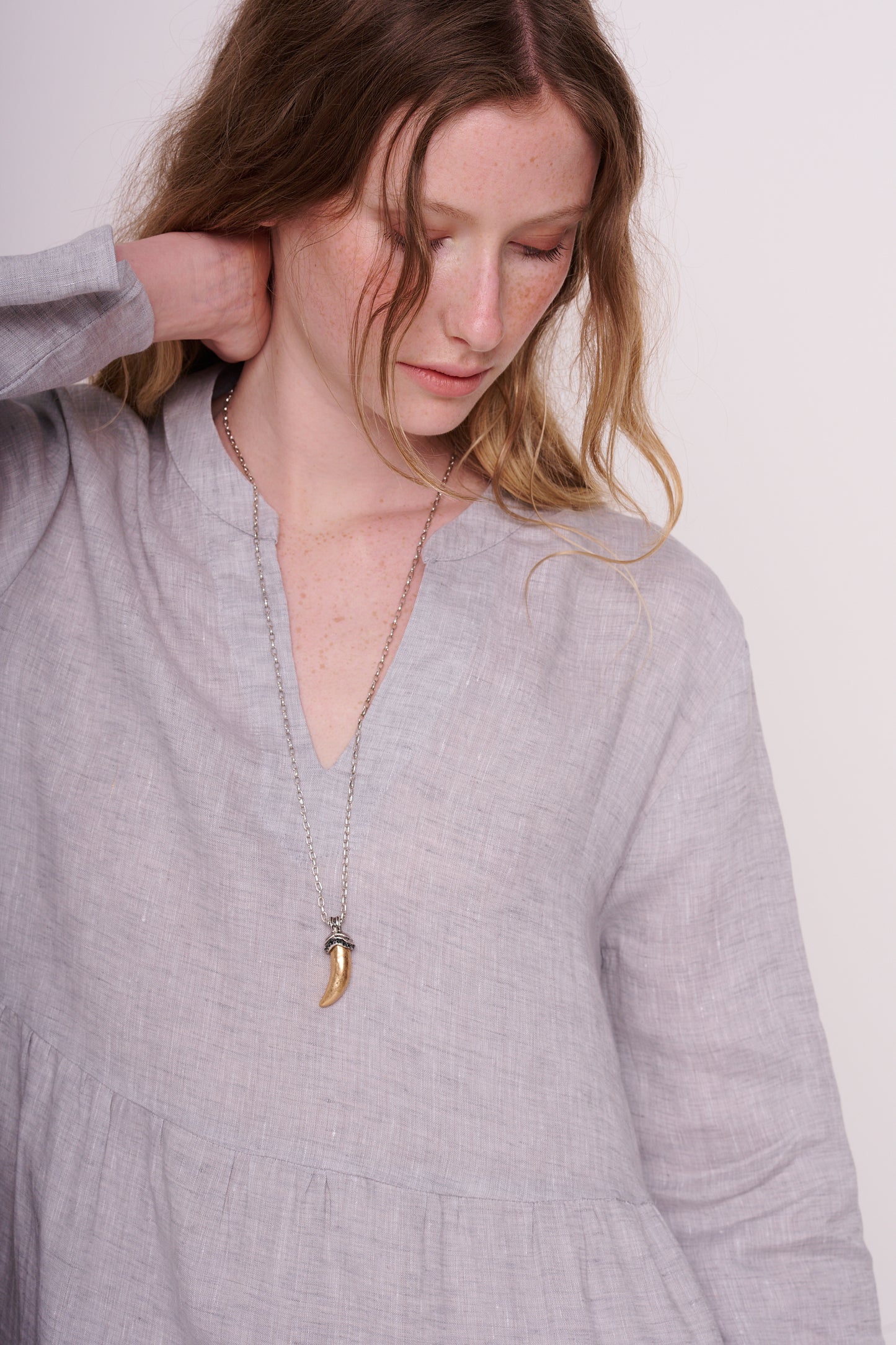 * linen dress with pockets