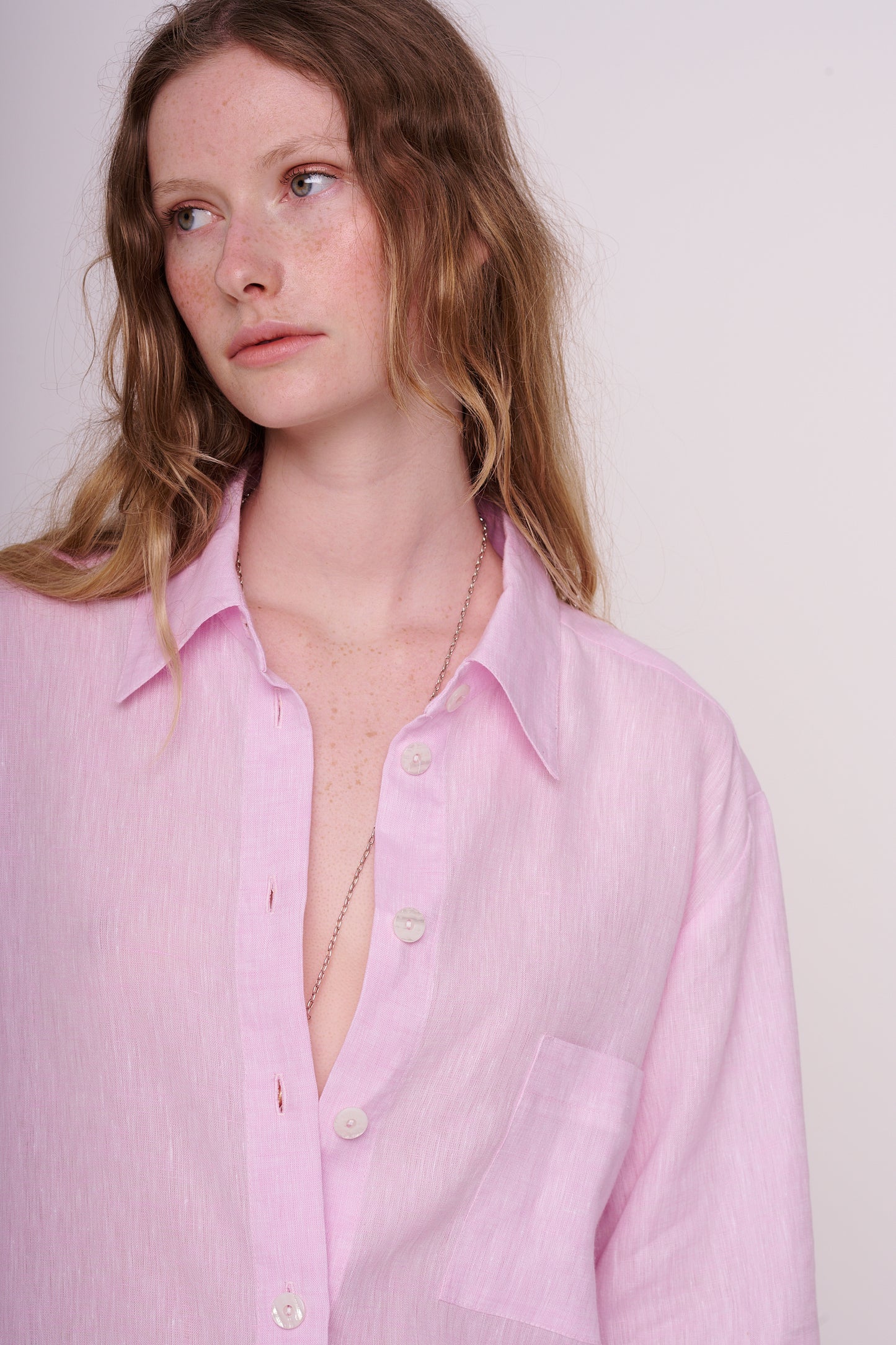 linen dress with buttons
