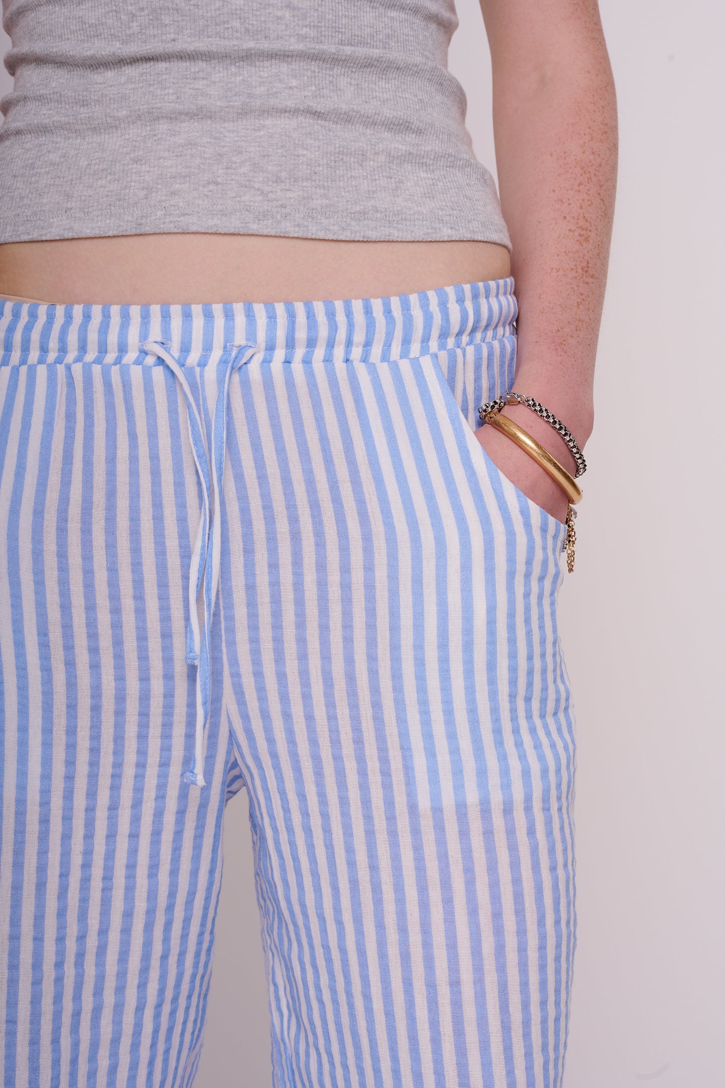 woven cotton pants