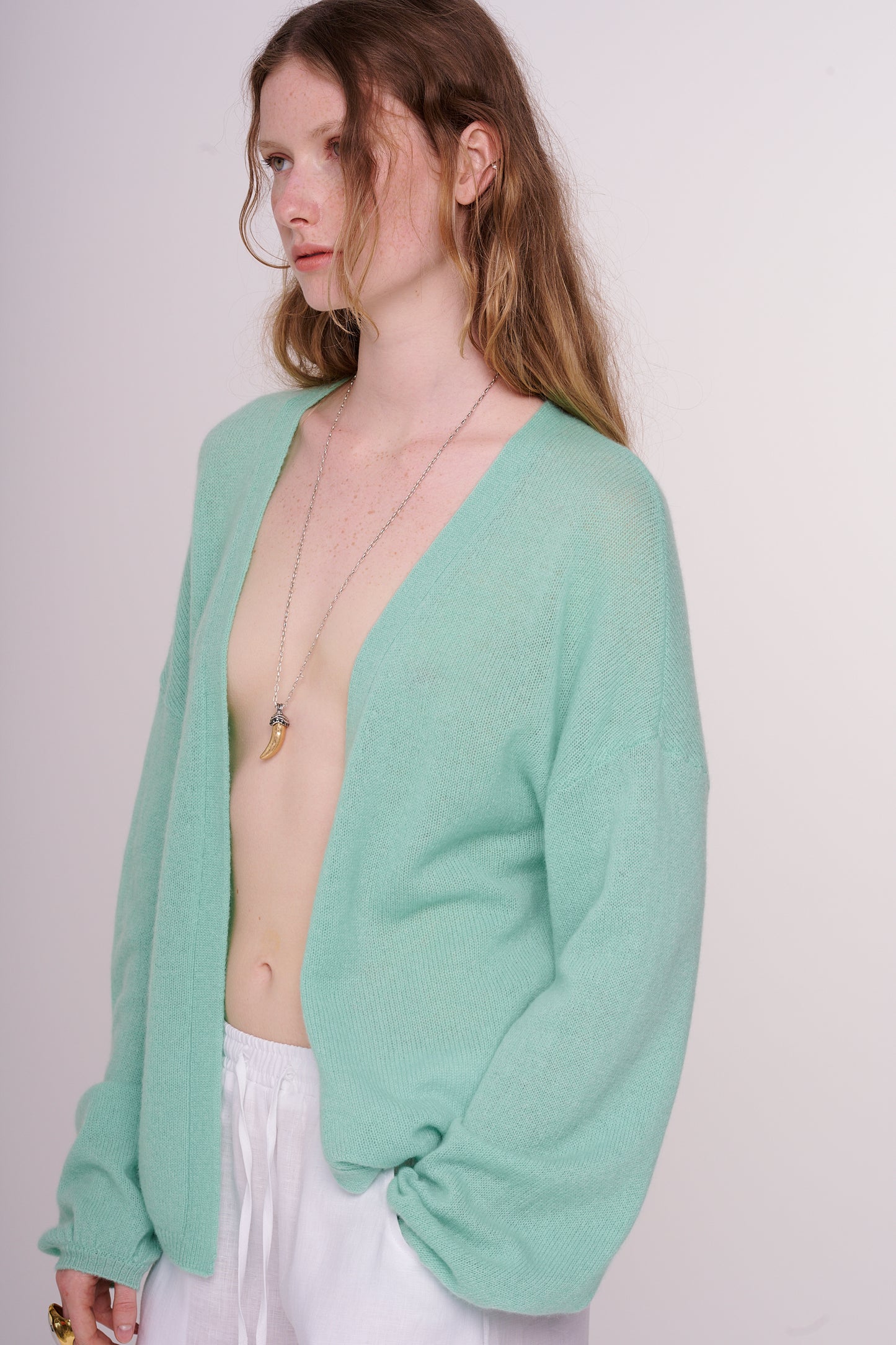 cashmere cardigan
