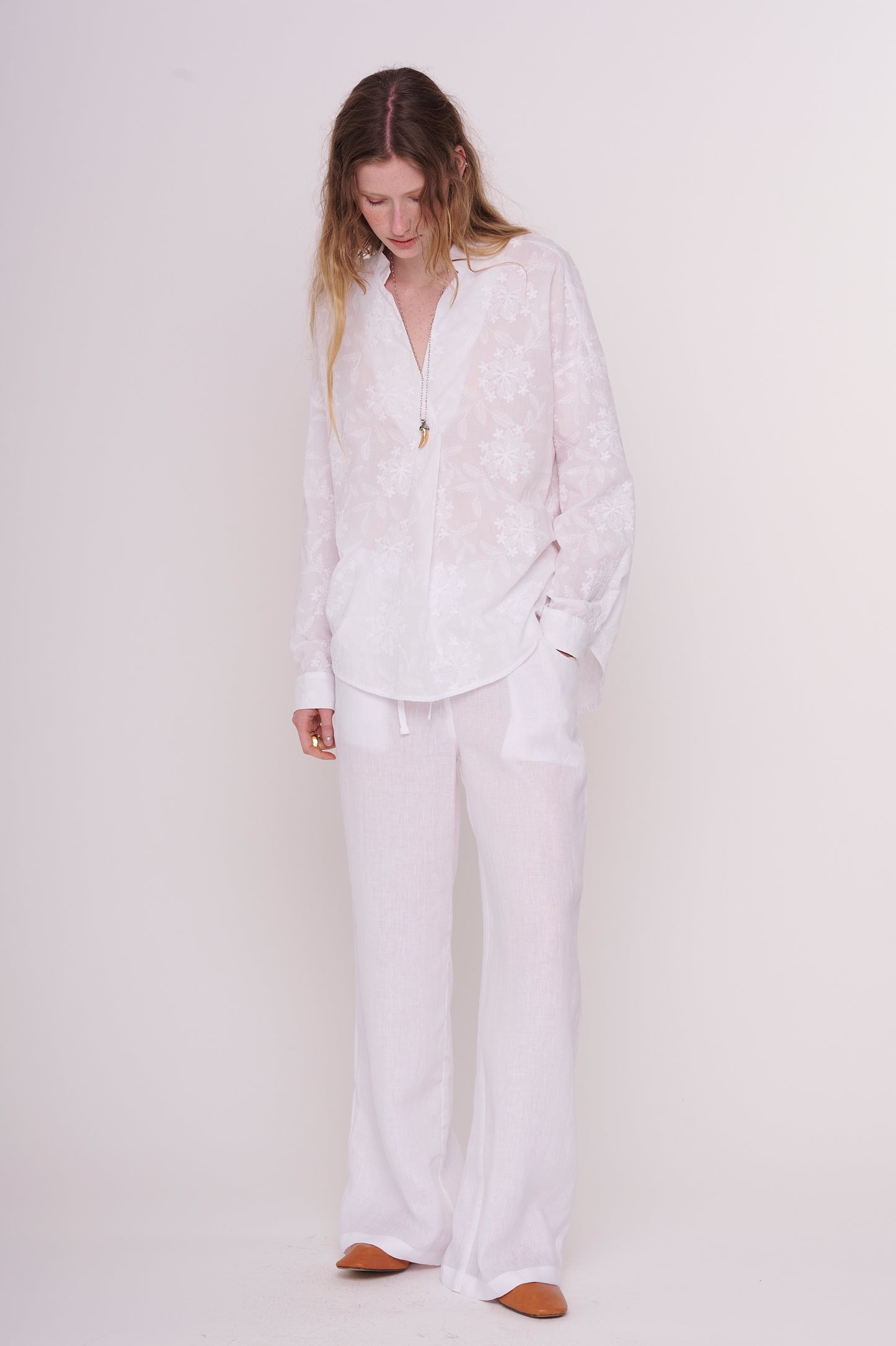 woven cotton blouse