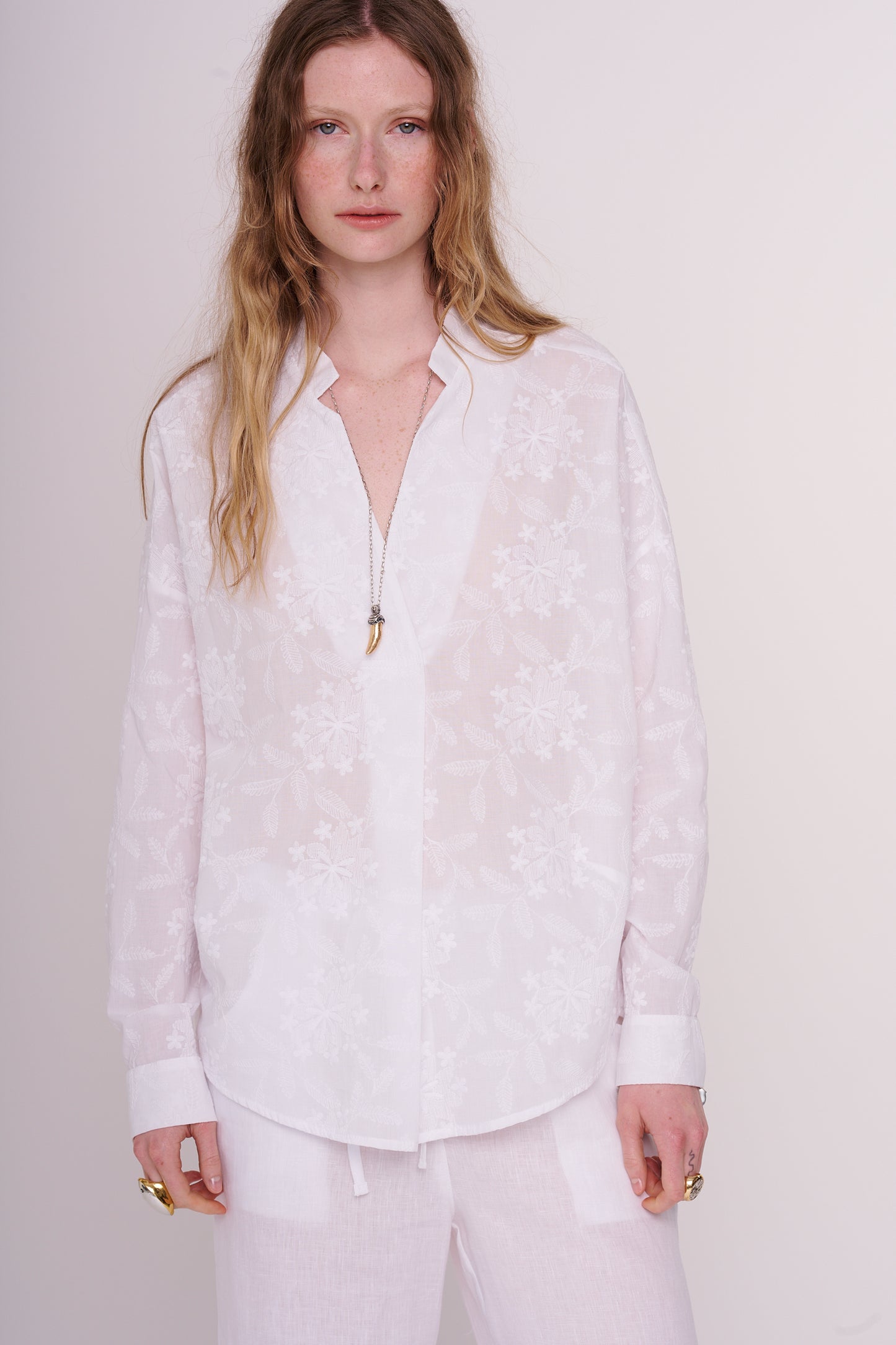 woven cotton blouse