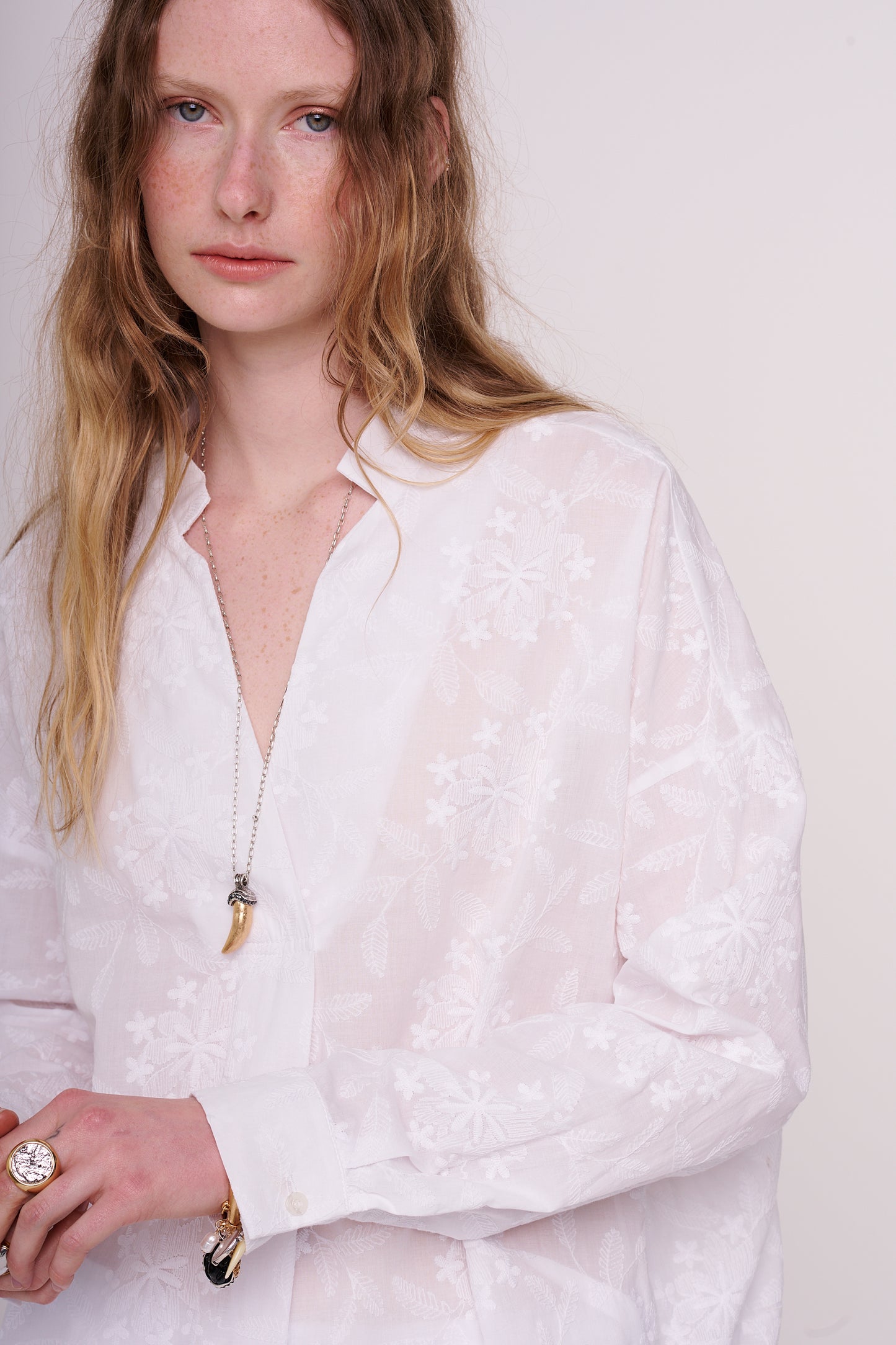 woven cotton blouse