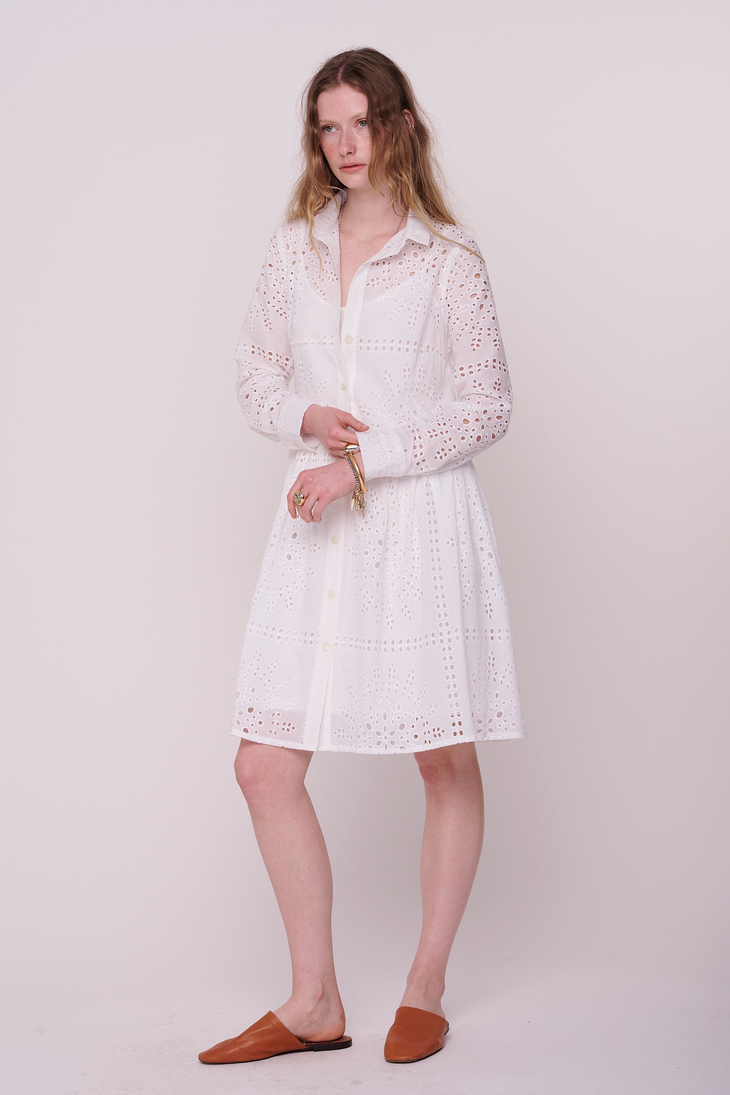 cotton dress with buttons