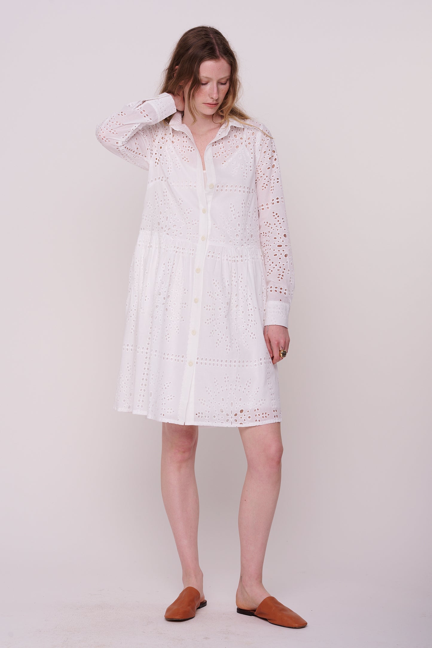 cotton dress with buttons