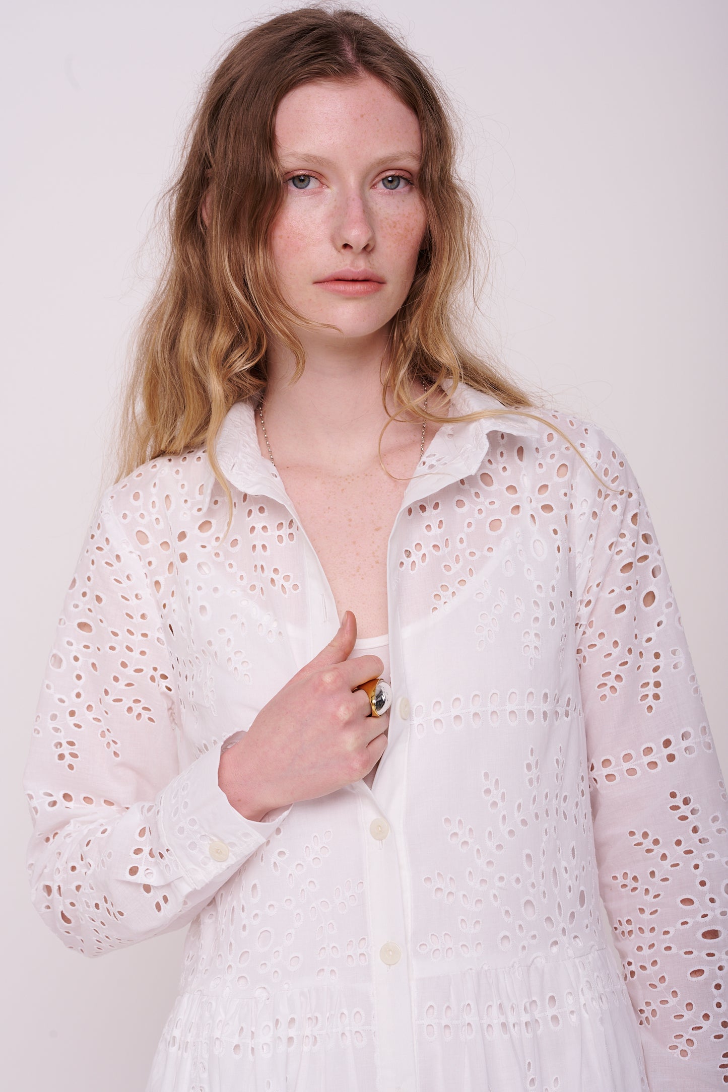 cotton dress with buttons