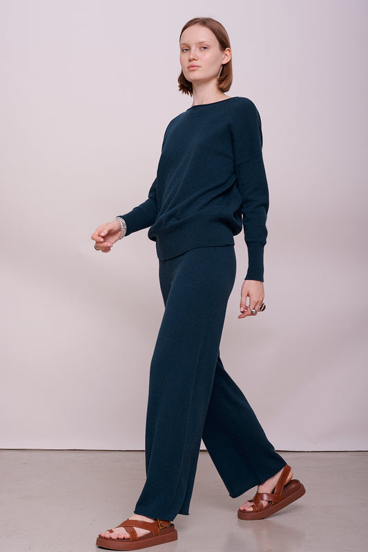 * cashmere pants wide leg