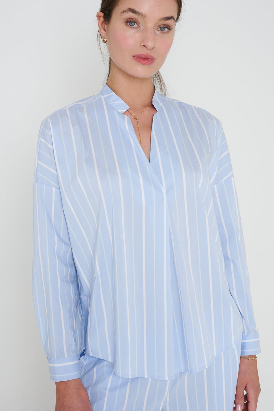 Blouse striped Webware 73/1408/15