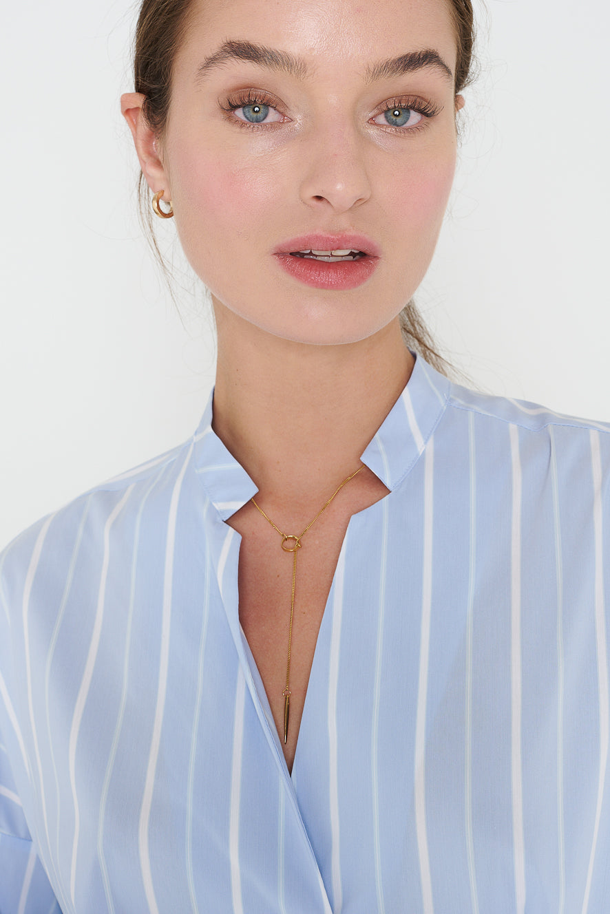 Blouse striped Webware 73/1408/15