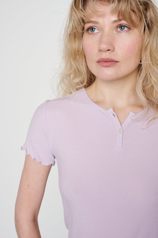 Shirt  with buttons - rib micro modal