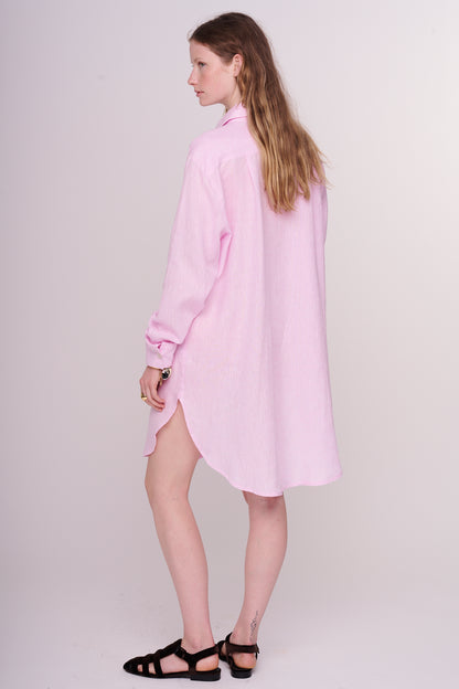 linen dress with buttons