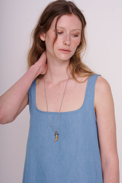 cotton denim dress