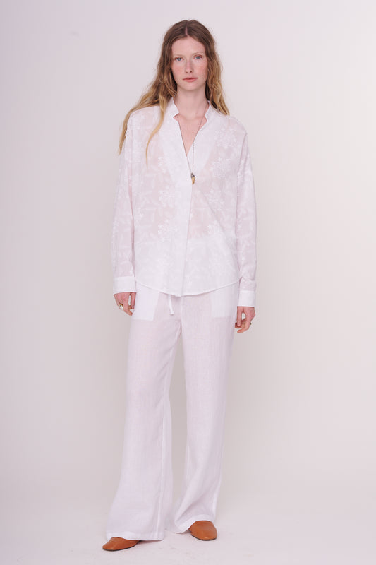 woven cotton blouse