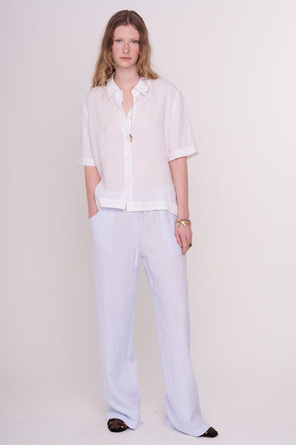 linen blouse with buttons