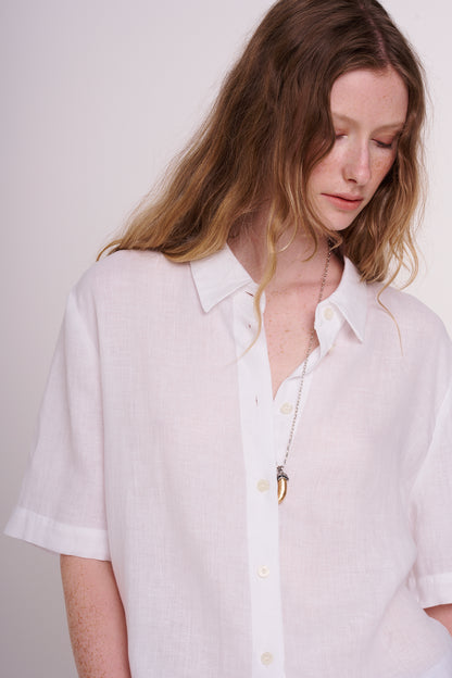 linen blouse with buttons