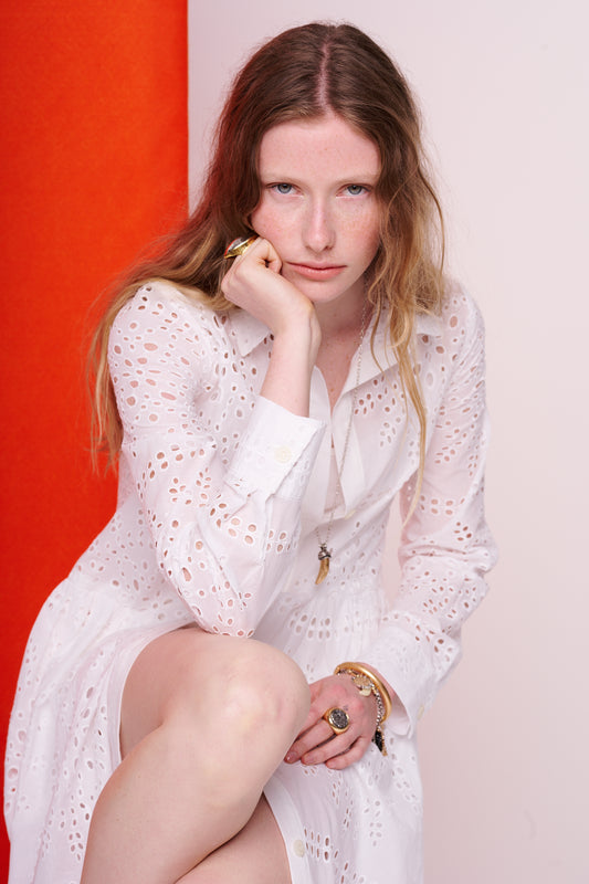 cotton dress with buttons