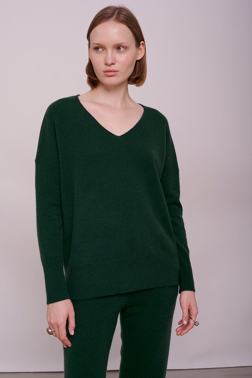 cashmere jumper v-neck