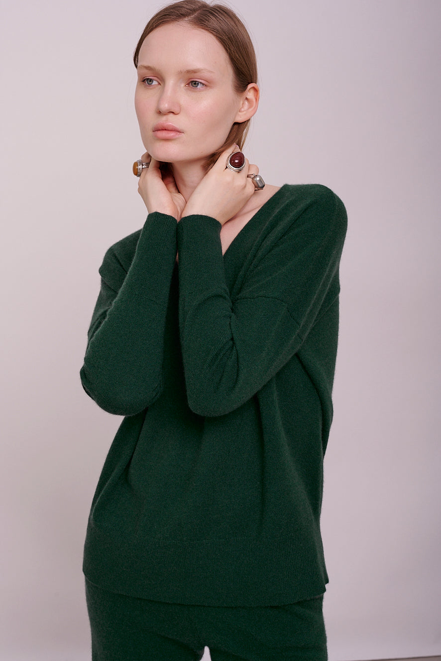 cashmere jumper v-neck