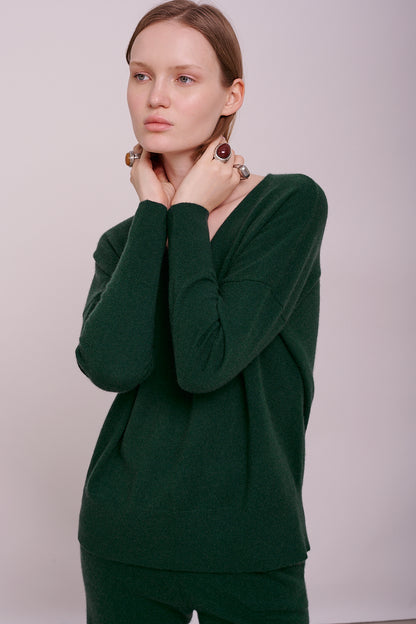 cashmere jumper v-neck