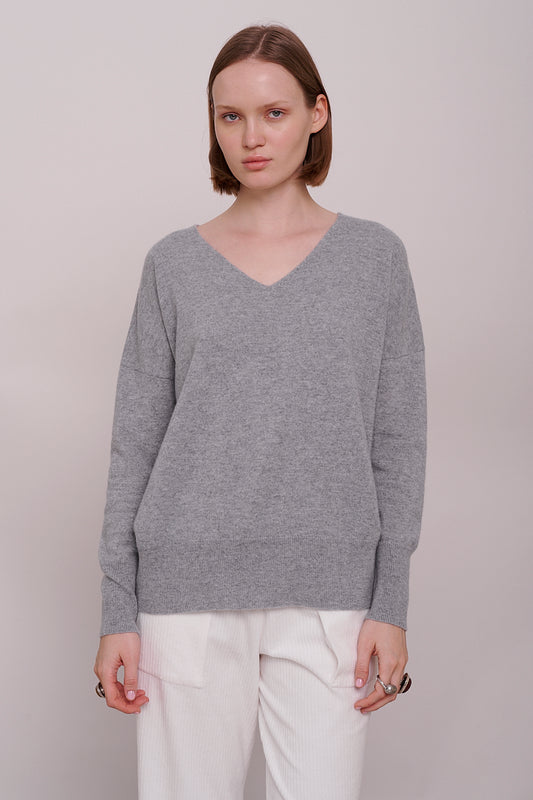 cashmere jumper v-neck