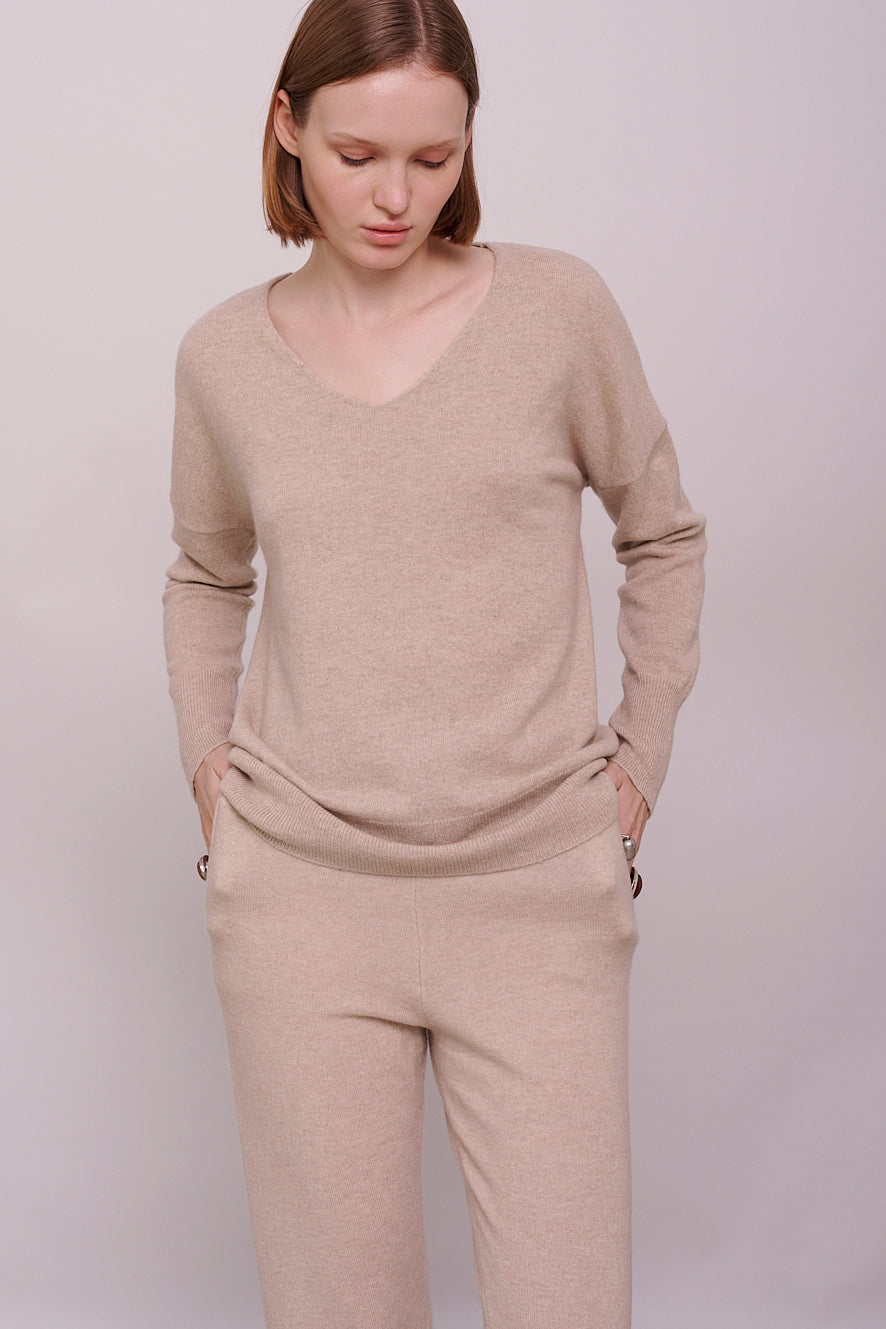 cashmere jumper v-neck