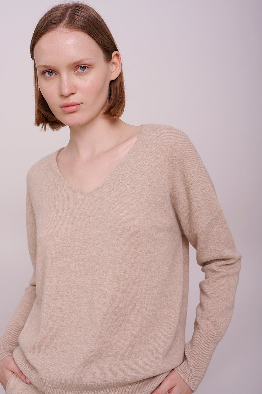 cashmere jumper v-neck