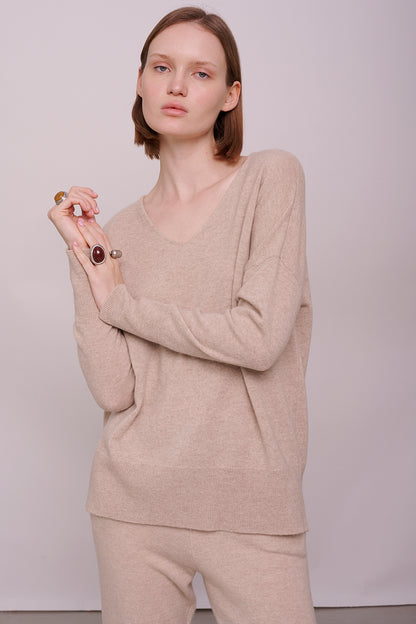 cashmere jumper v-neck