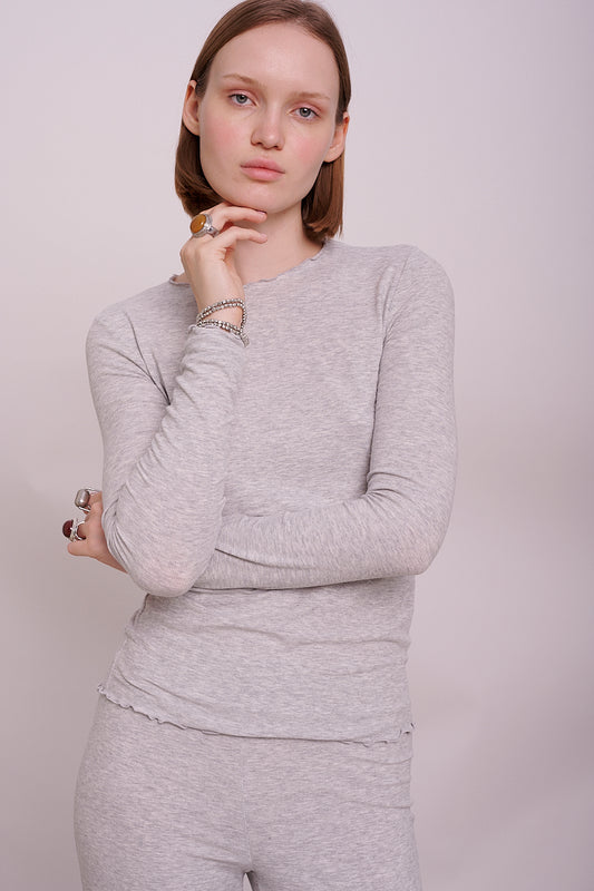 soft rib shirt roundneck