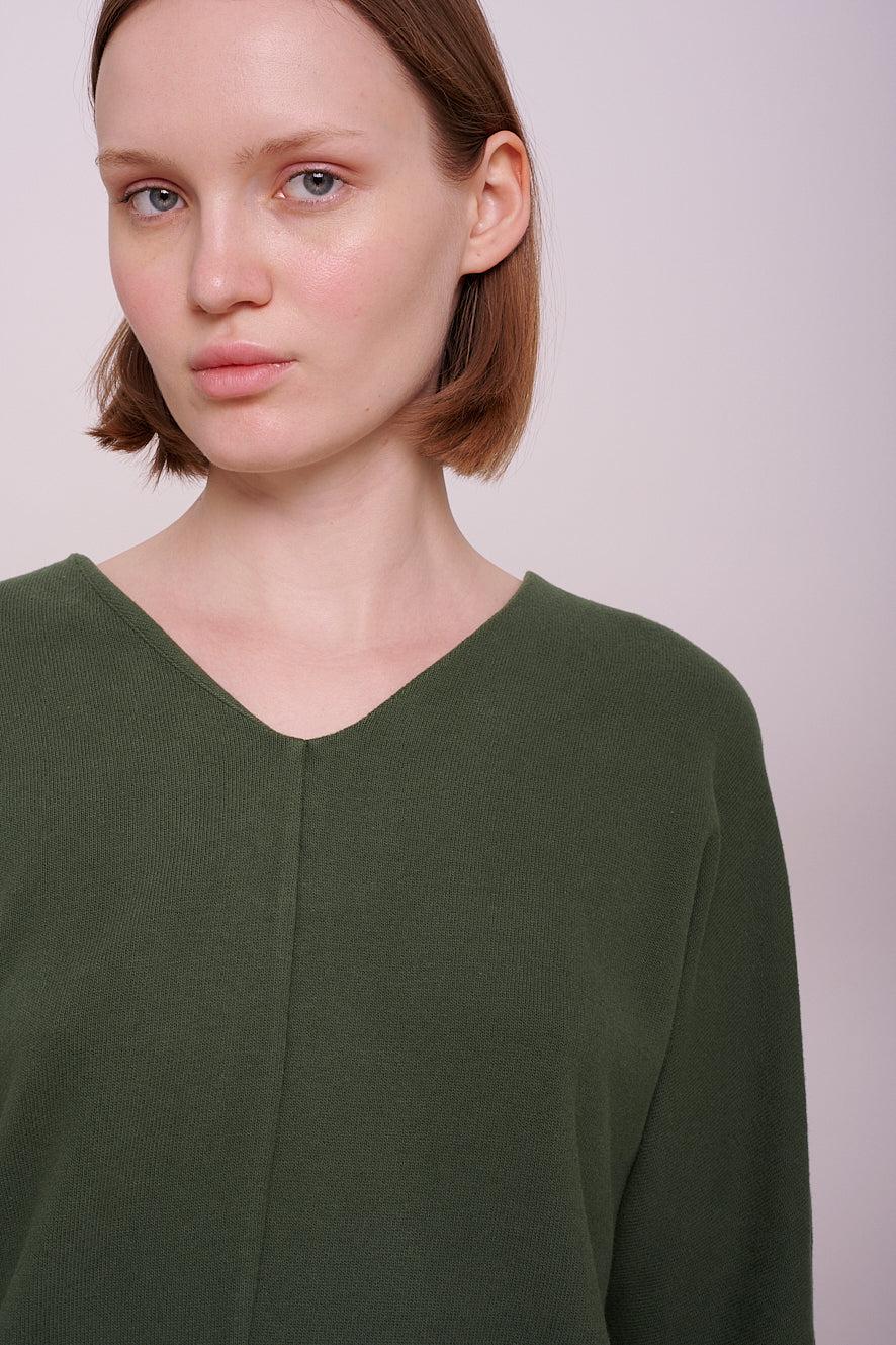 knit jumper v-neck