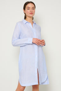 * - DRESS striped linen - 72/4293/13
