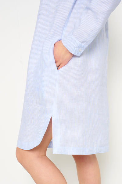 * - DRESS striped linen - 72/4293/13