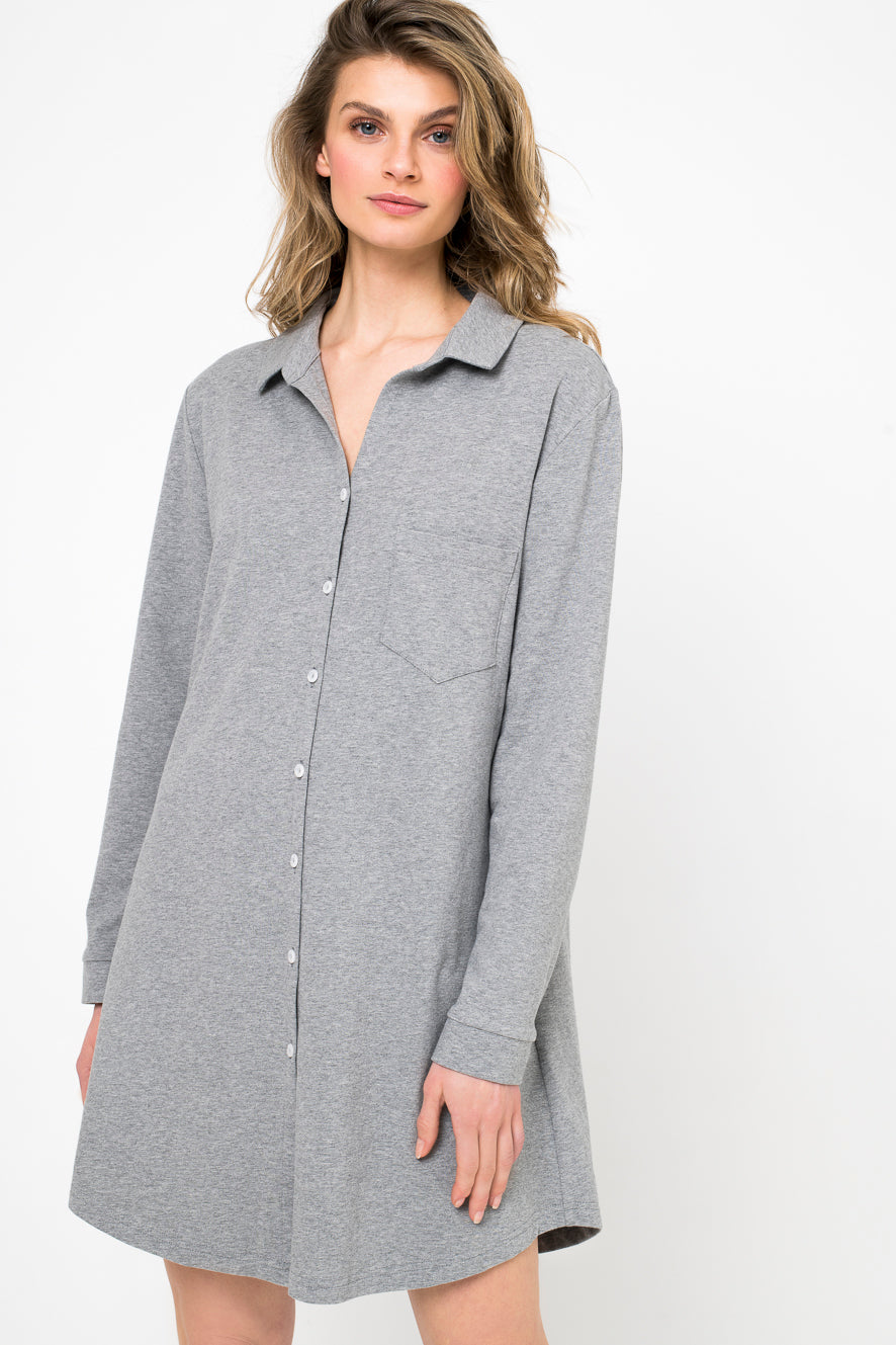 * - LONGSHIRT WITH BUTTONS cotton