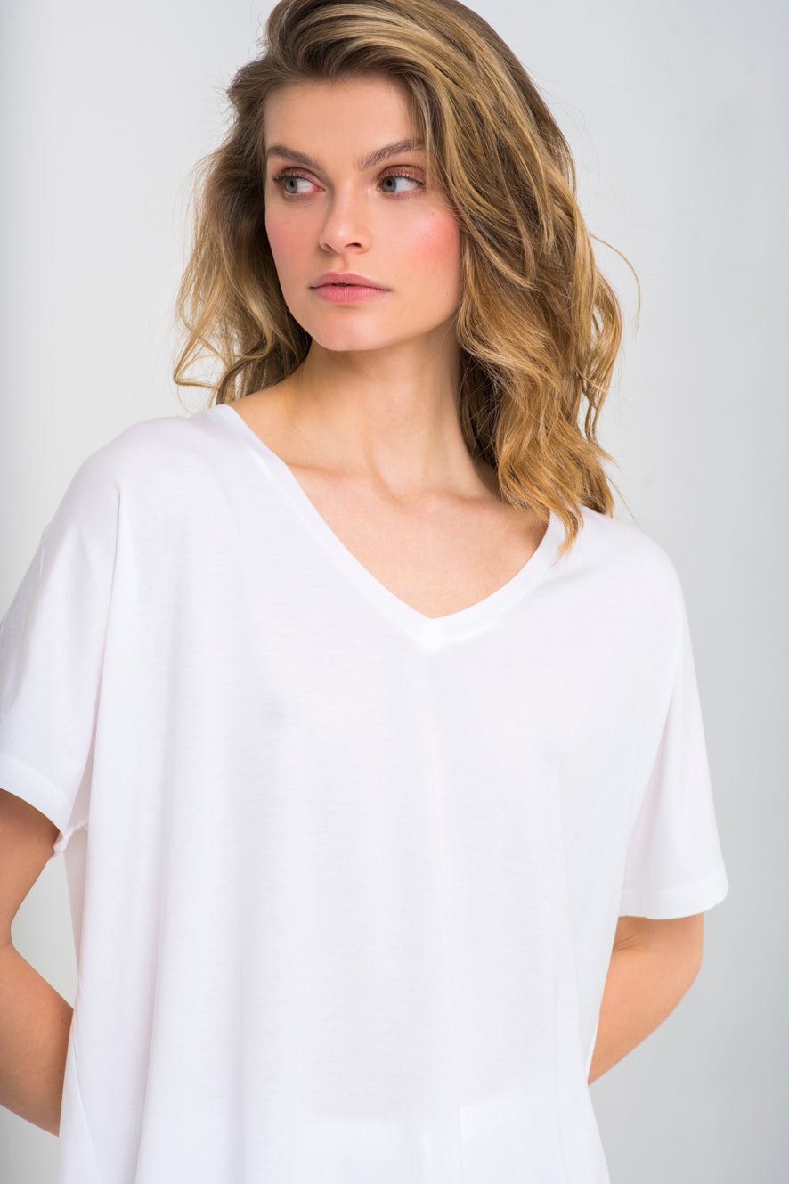 * - SHIRT V-NECK micro modal - BASIC COLLECTION - 70/2302