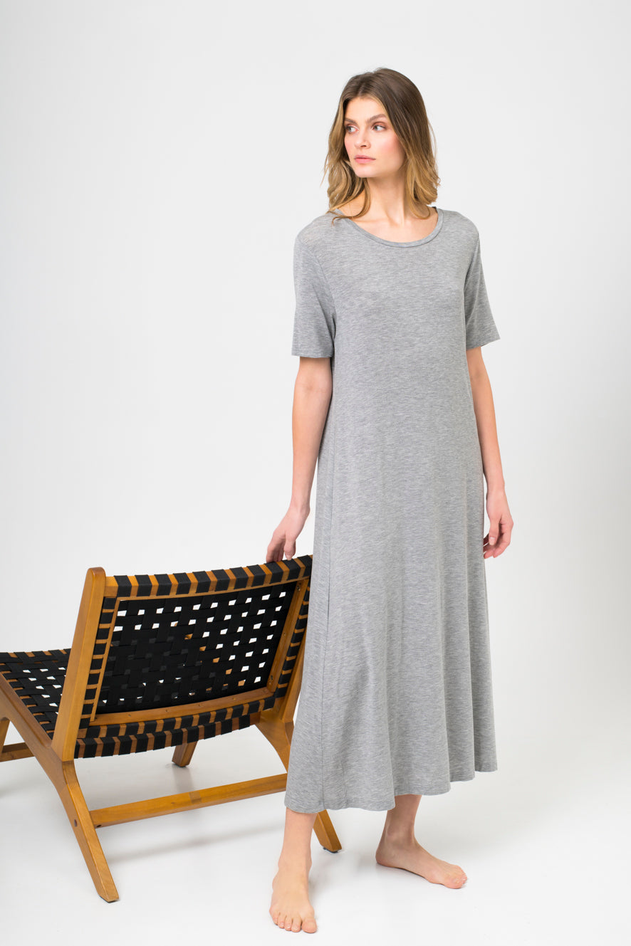 * - MAXI DRESS micro modal - BASIC COLLECTION - 70/4313