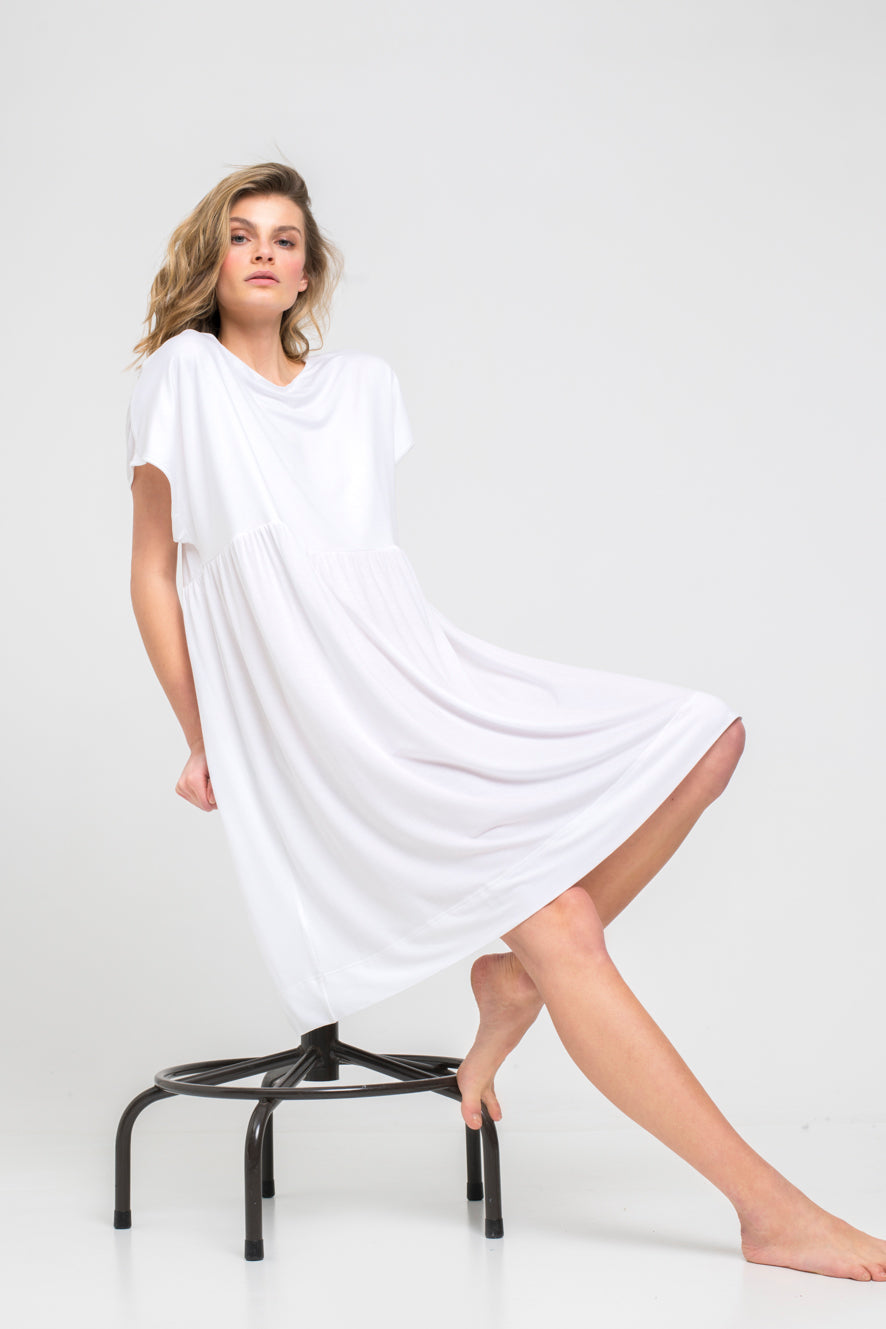 * - MIDI DRESS micro modal - BASIC COLLECTION - 70/4302