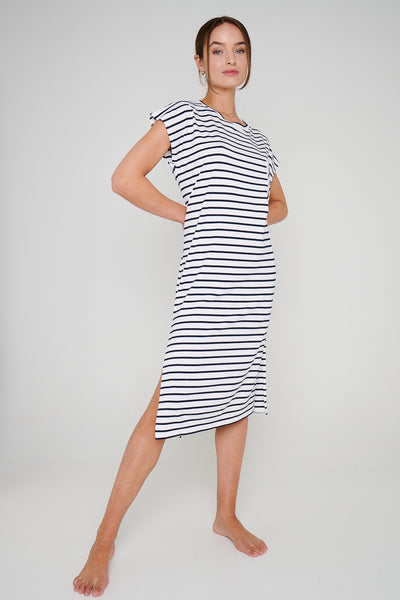 Dress Viscose Streifen