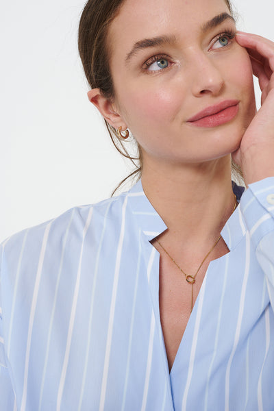 Blouse striped Webware 73/1408/15
