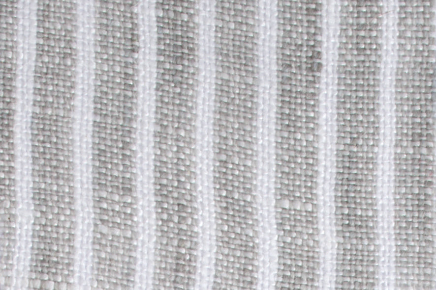 DRESS striped linen